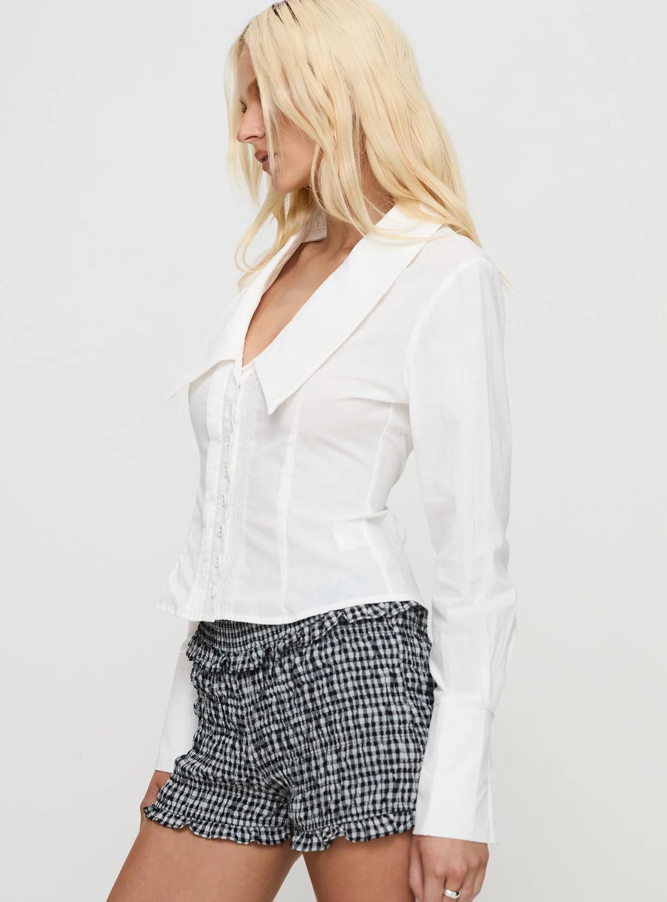 Marlaine Long Sleeve Top White
