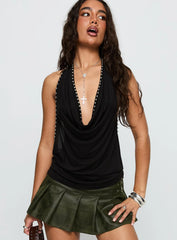 Khoda Studded Halter Top Black