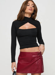 Ganz Long Sleeve Top Black