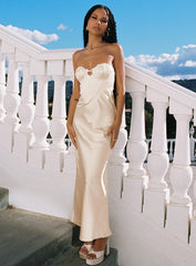 Kinney Strapless Maxi Dress Cream