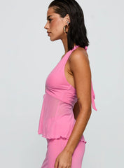 Electrified Hardware Detail Top Pink