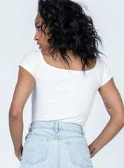 Wayne Bodysuit White