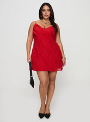 Lars Mini Dress Red Curve
