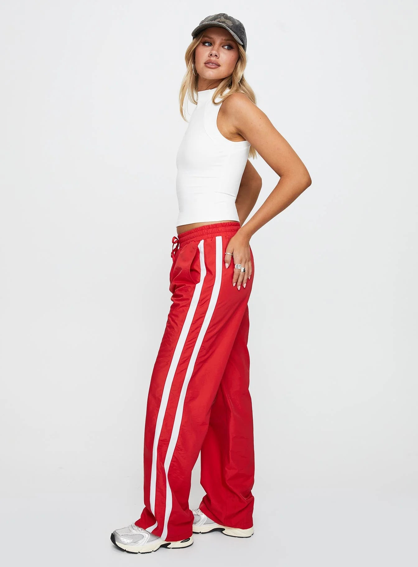 Keli Track Pants Red / White