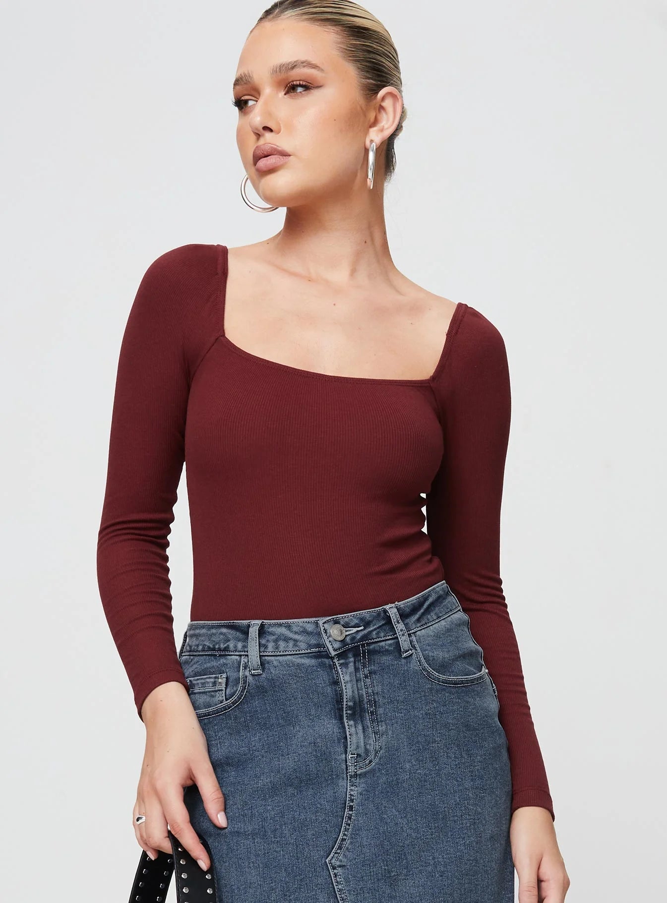 Charlotte Bodysuit Burgundy