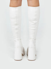 Windsor Smith Highkey Platform Knee High Boots Snow