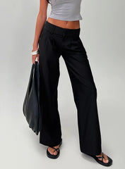 Two Lovers Low Rise Pants Black Petite