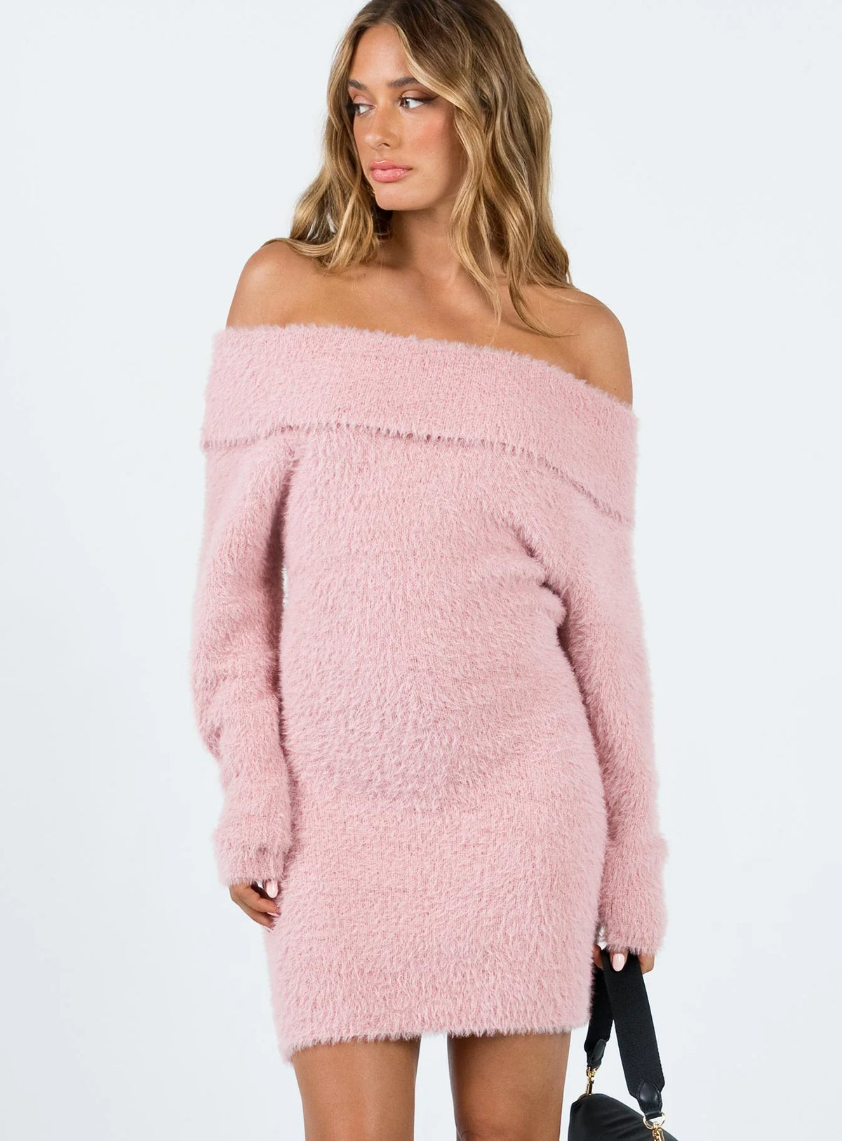 Mirrabrook Off The Shoulder Mini Dress Pink