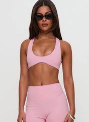 Pulse Active Halter Crop Pink