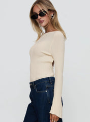 Mayok Long Sleeve Bodysuit Beige