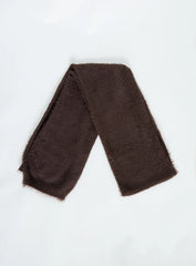 Yvetta Fluffy Scarf Brown