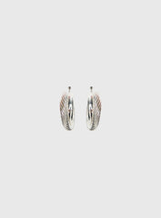 Aster Layered Hoops Silver