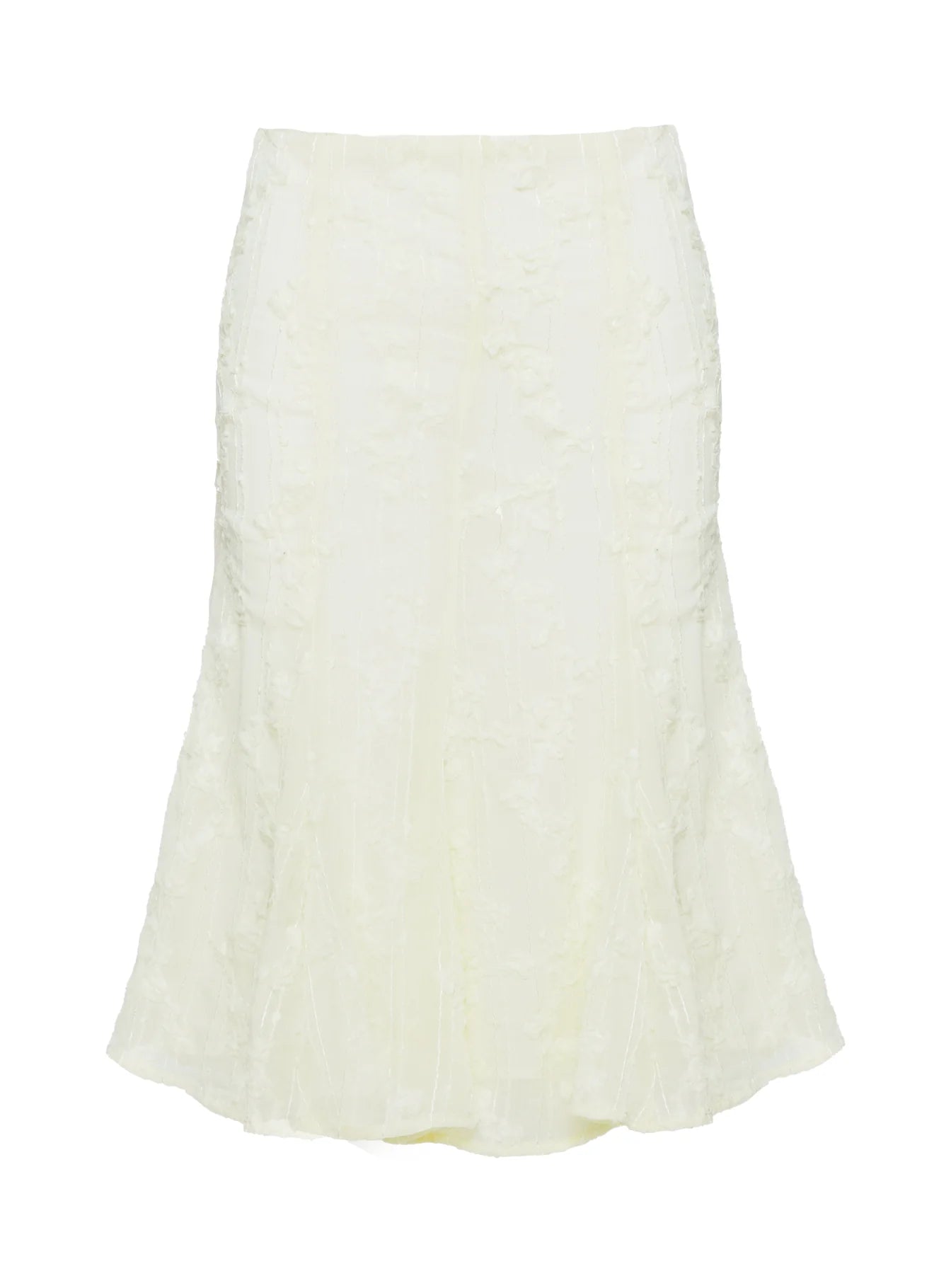 Aspyn Embroidered Midi Skirt Yellow