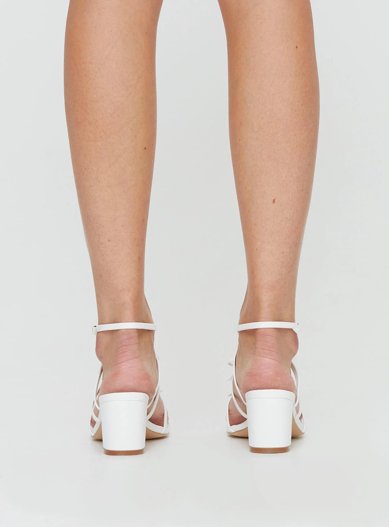 Donna Bow Heels White
