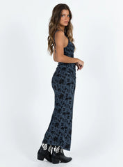 Cotter Maxi Dress Blue Floral