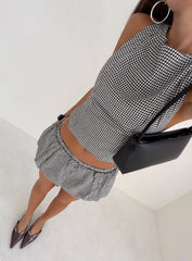 More My Jam Bubble Hem Set Black / White