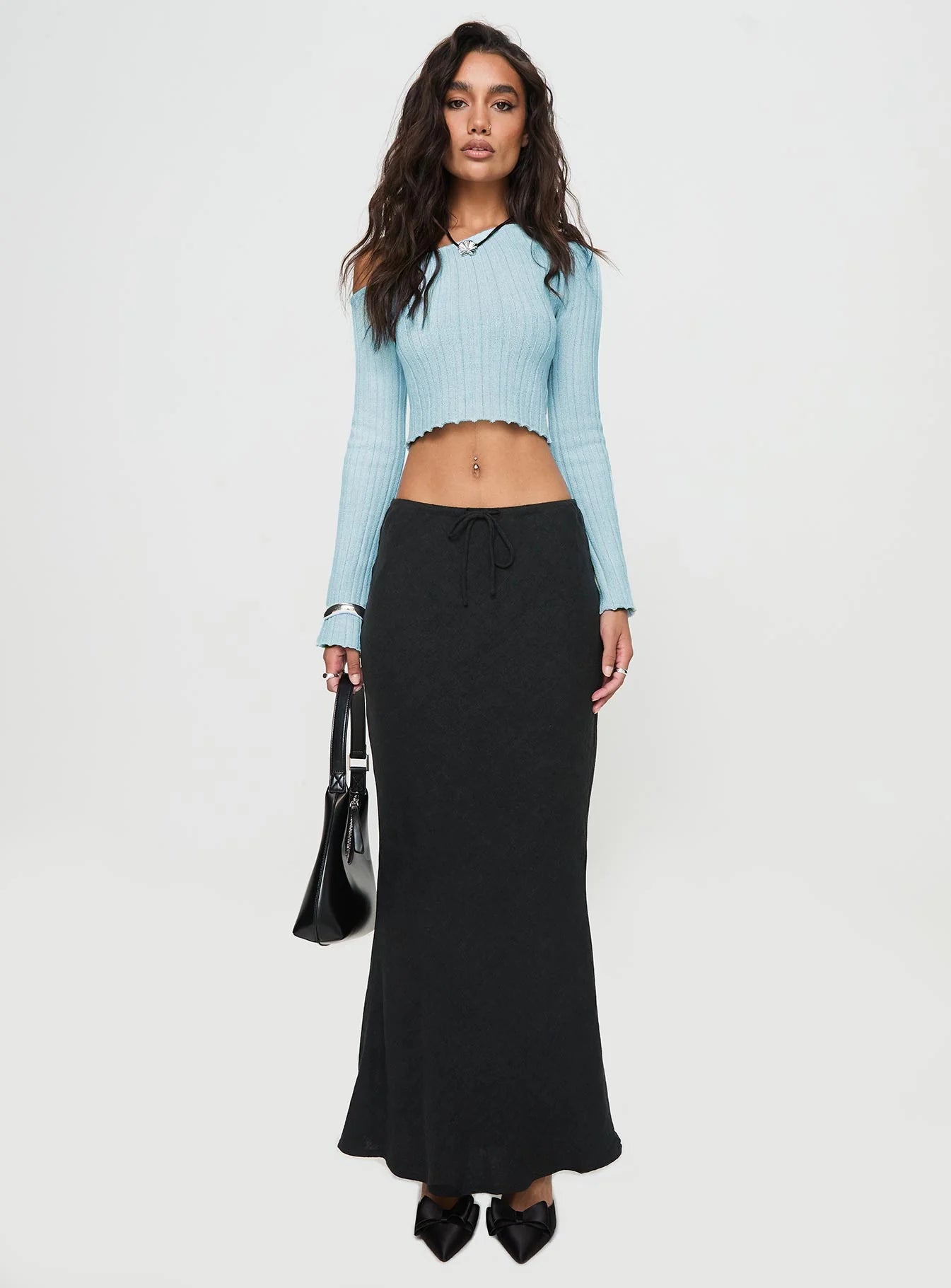 Santorini Knit Top Blue