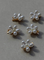 Hammond Flower Hair Clip Pack White
