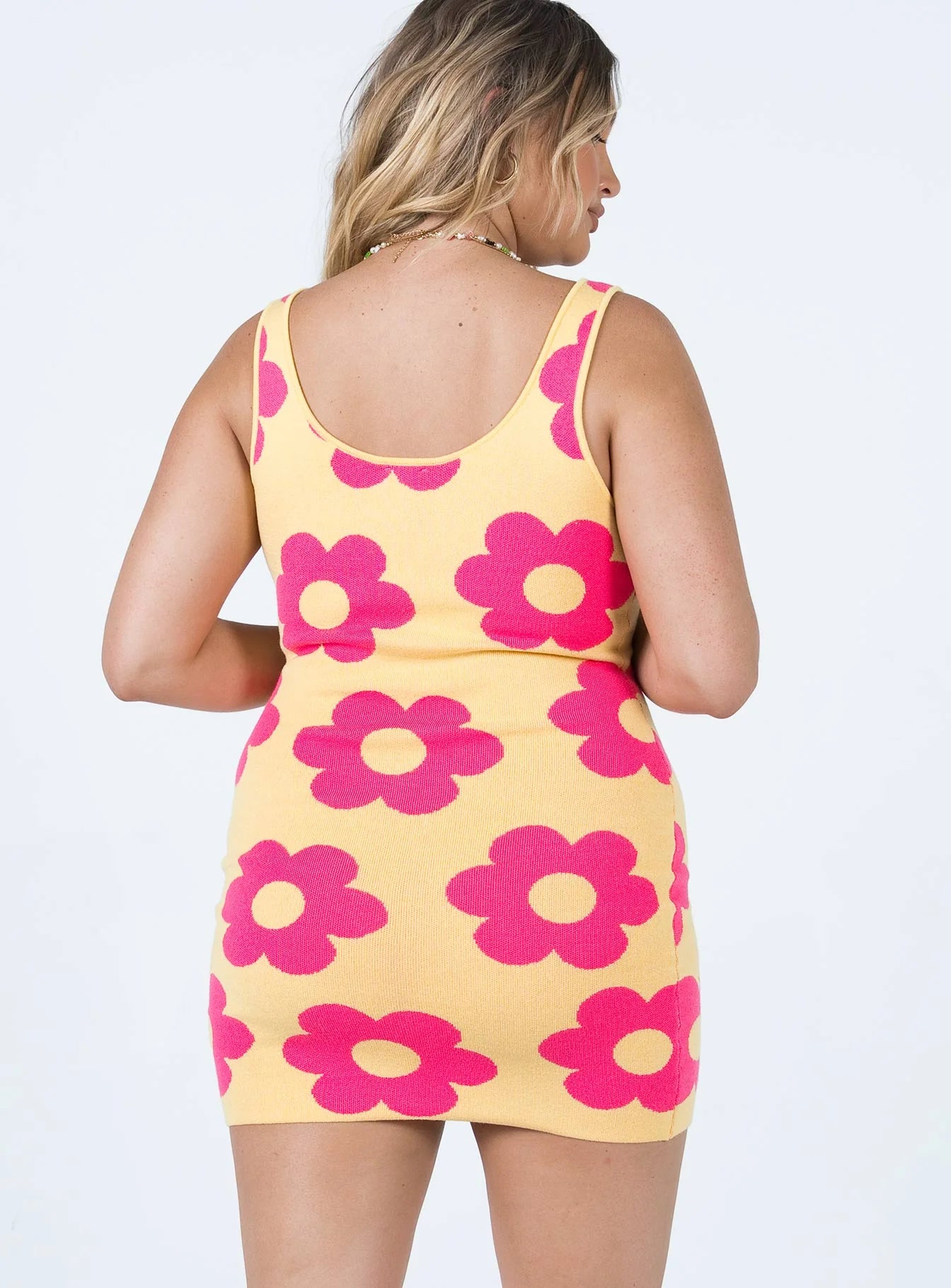 Lennon Mini Dress Yellow Floral