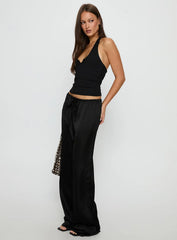 Soulstar Satin Pants Black