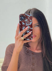 Entrancing iPhone Case Blue Red