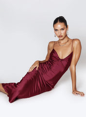 Marilyn Maxi Dress Wine