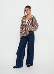 Brienna Zip Jacket Brown