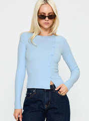 Passoni Long Sleeve Top Blue