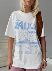 Galicia Spain Graphic Tee White / Blue