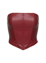 Batesville Strapless Top Red