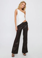 Machiatto One Shoulder Top White