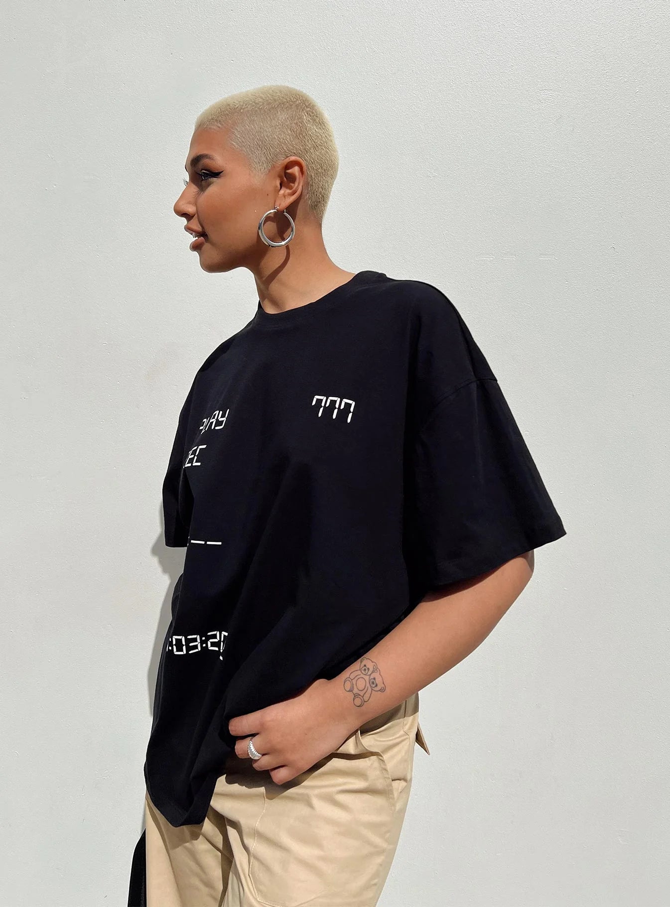 Recording Oversize Tee Black