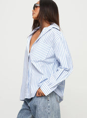 Laverne Stripe Shirt Blue / White