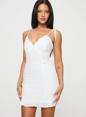 Zenaida Mini Dress White