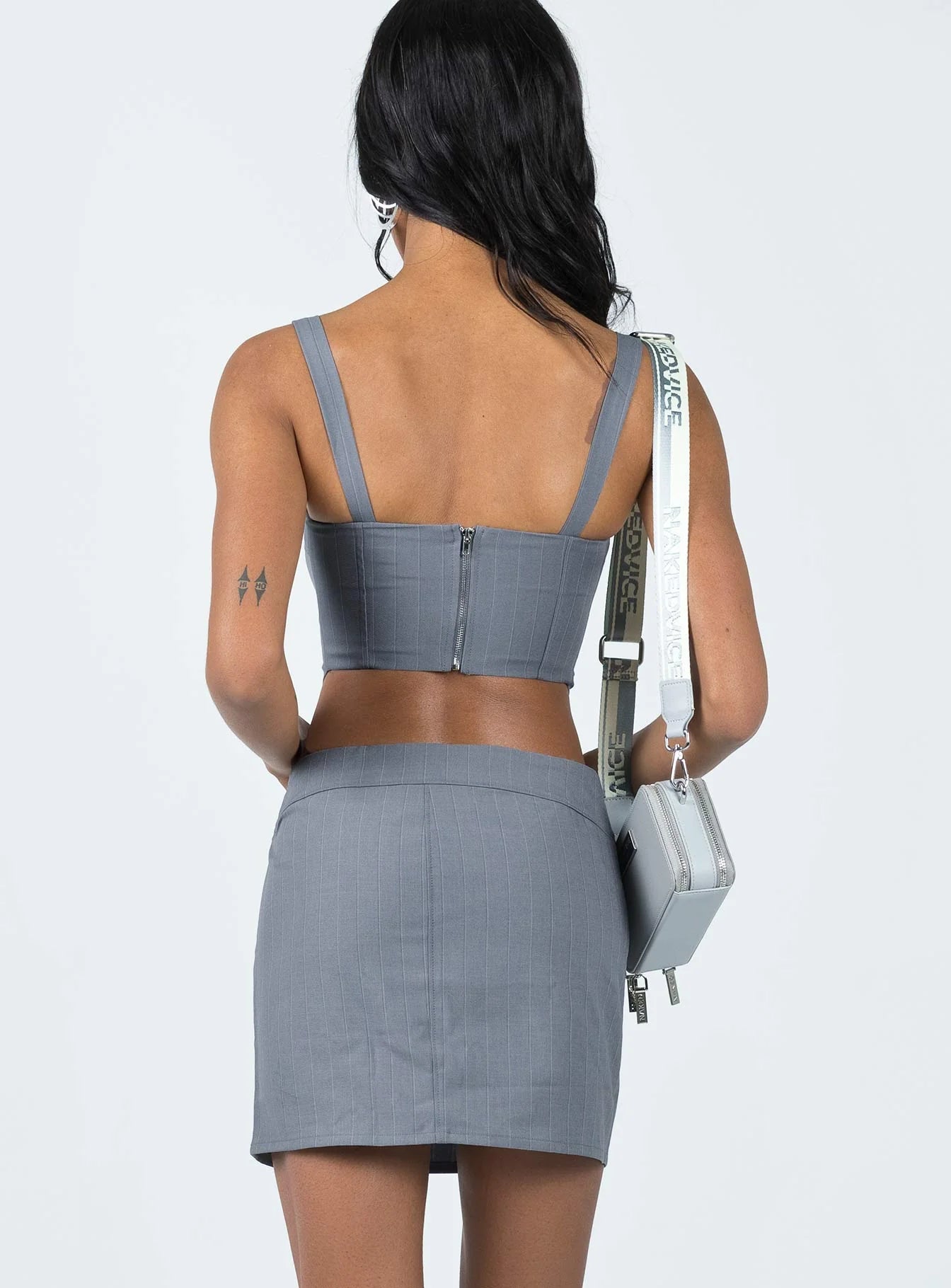 Josie Mini Skirt Grey