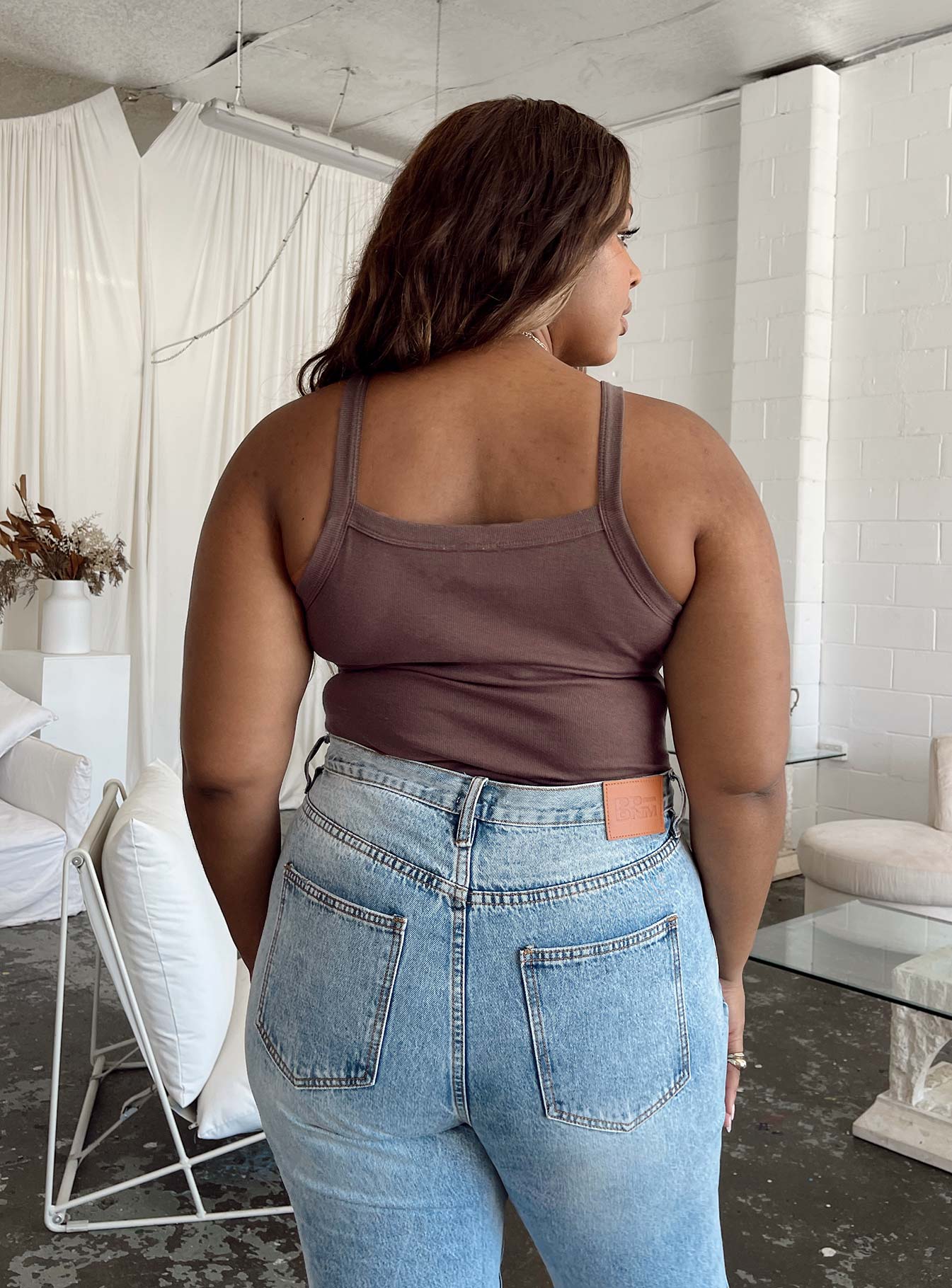 Lindsey Bodysuit Brown Curve