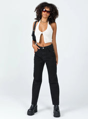 Harrow Straight Leg Denim Jeans Black