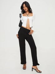 Mani Top Long Sleeve White