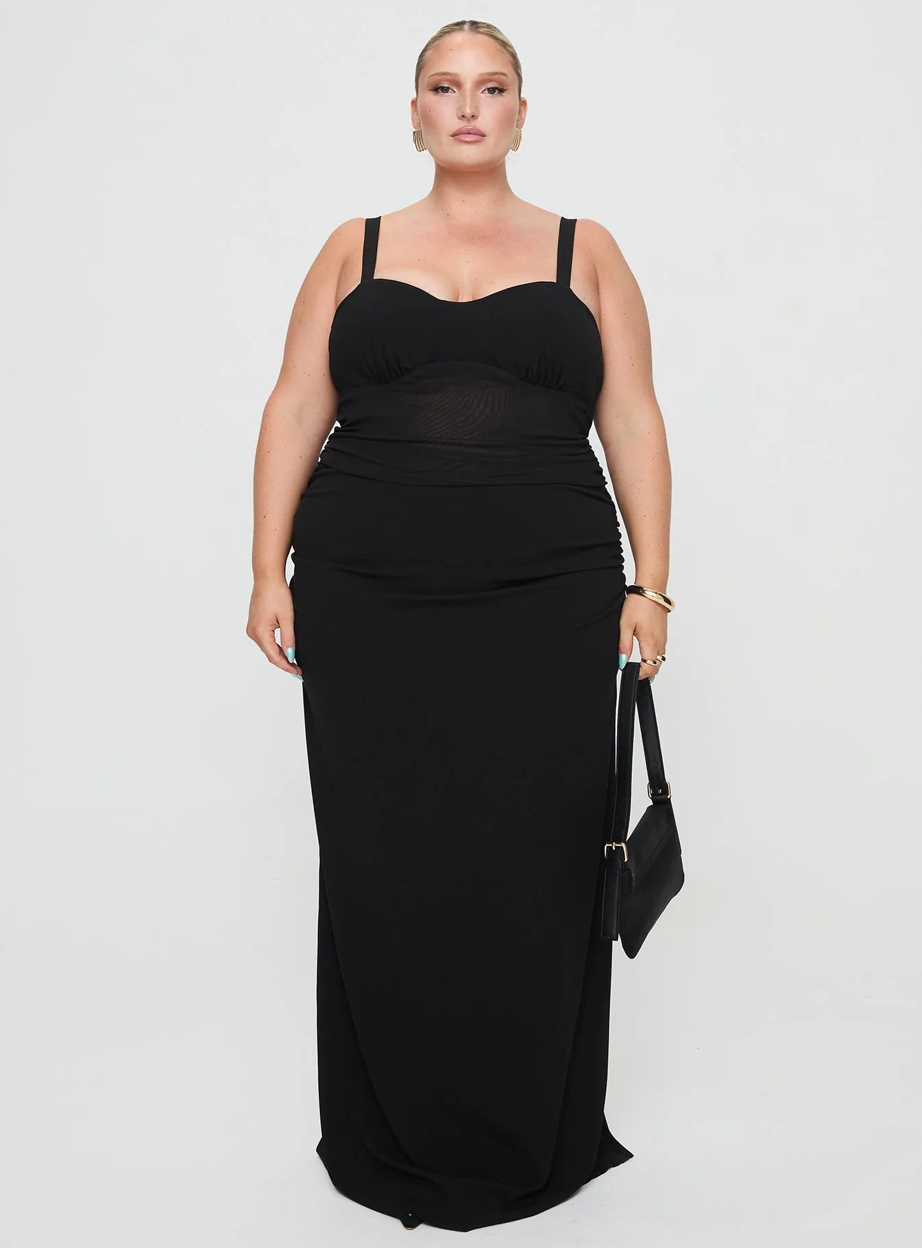 Mazzola Maxi Dress Black Curve