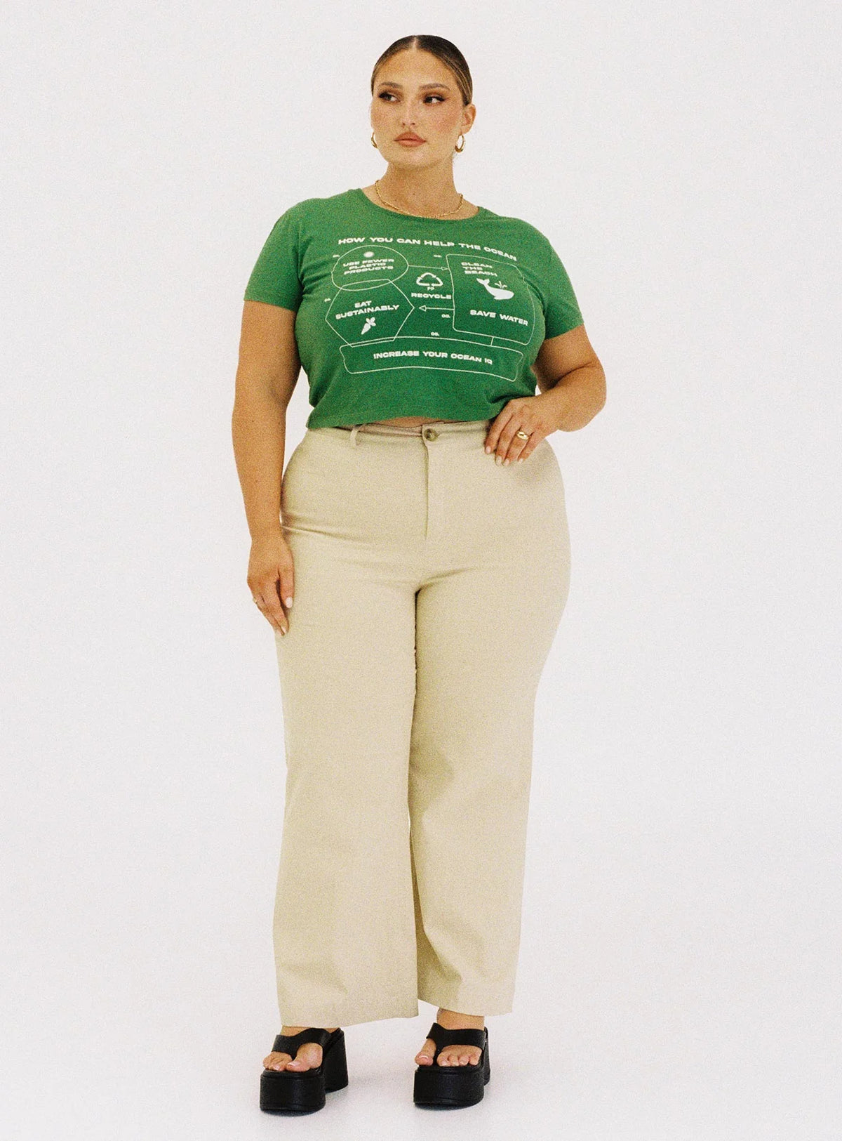 Carter Pants Beige Curve