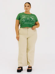 Carter Pants Beige Curve