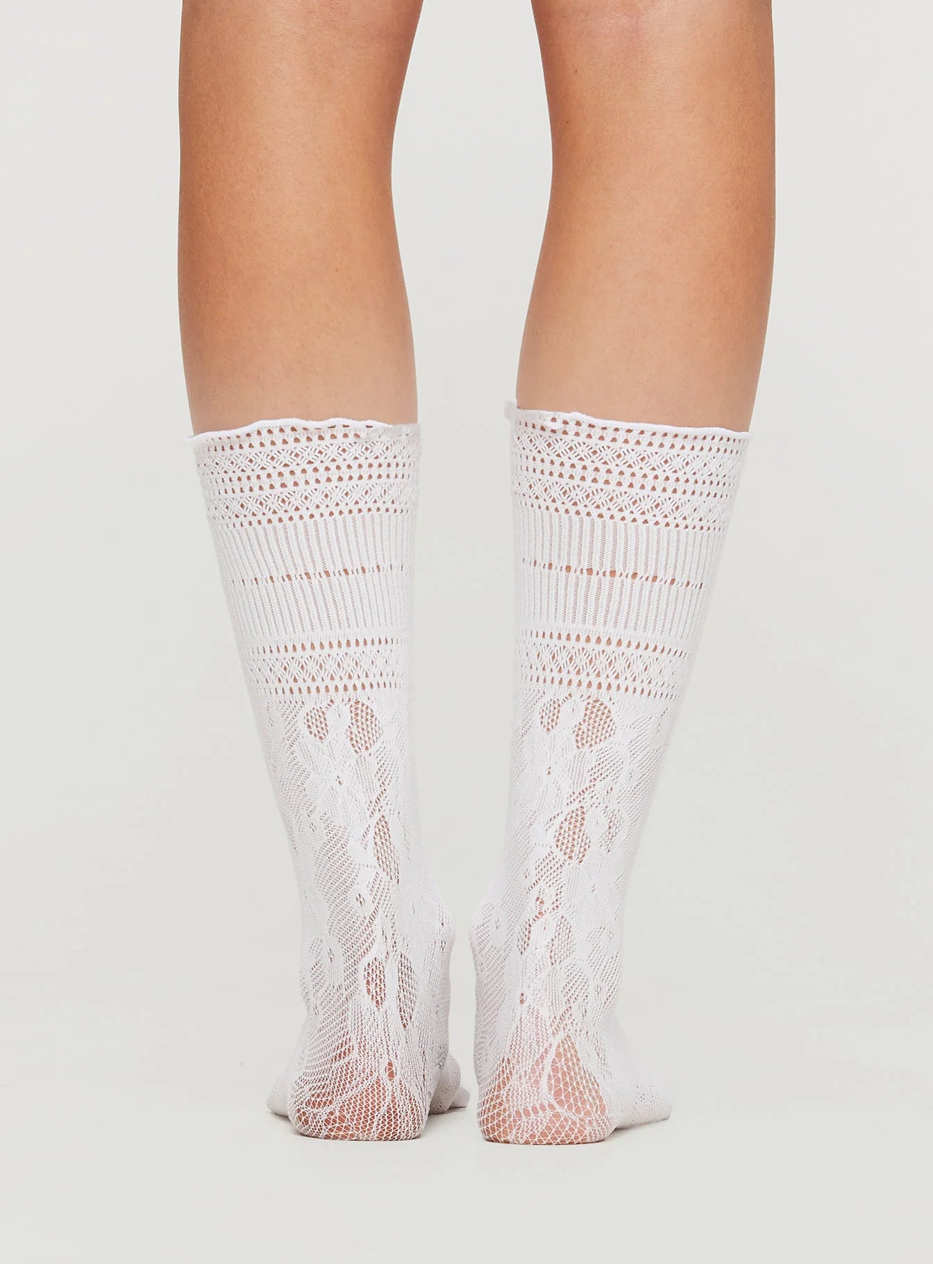 Arneway White Frill Sock White