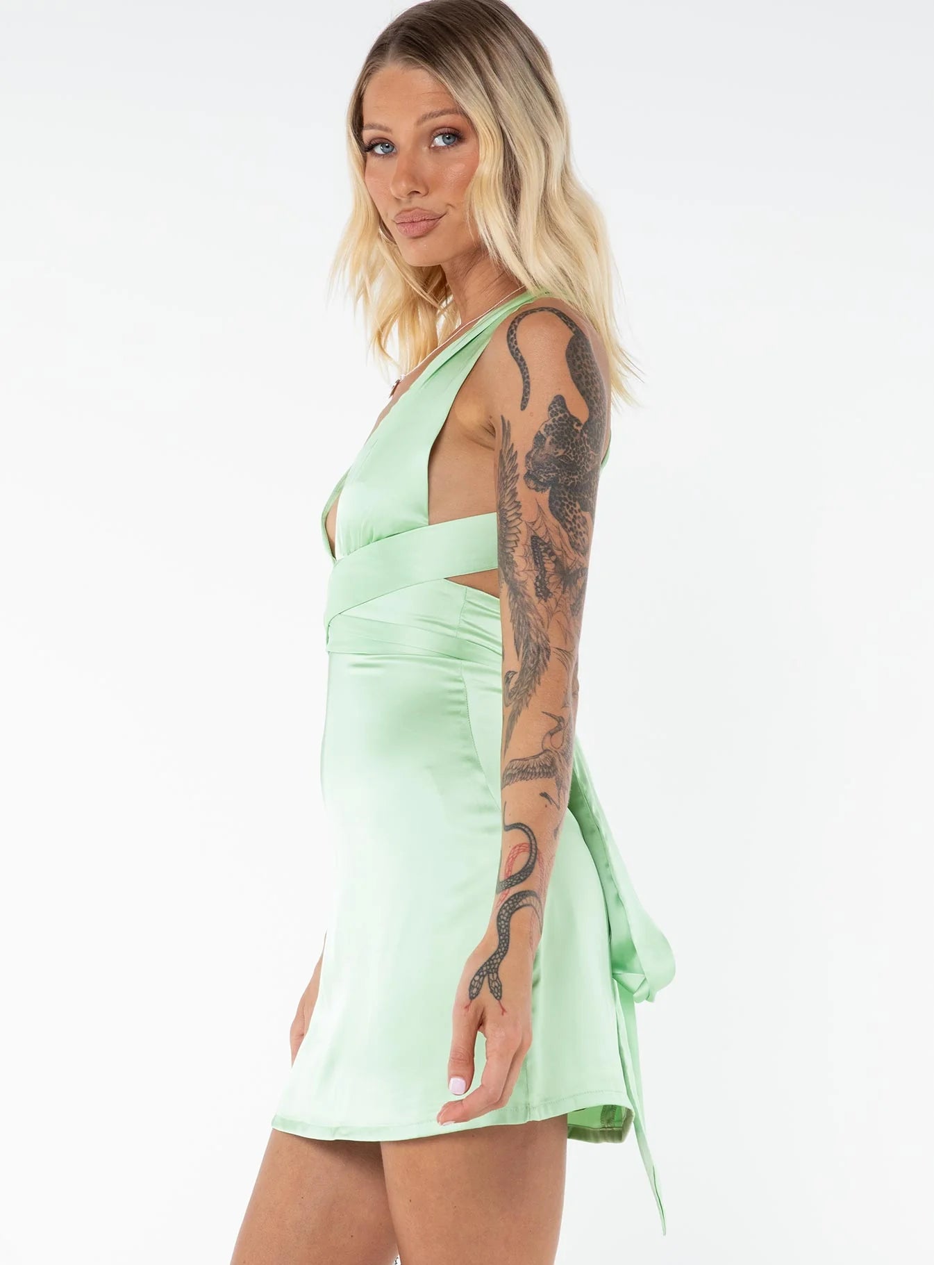 Katina Mini Dress Green Tall