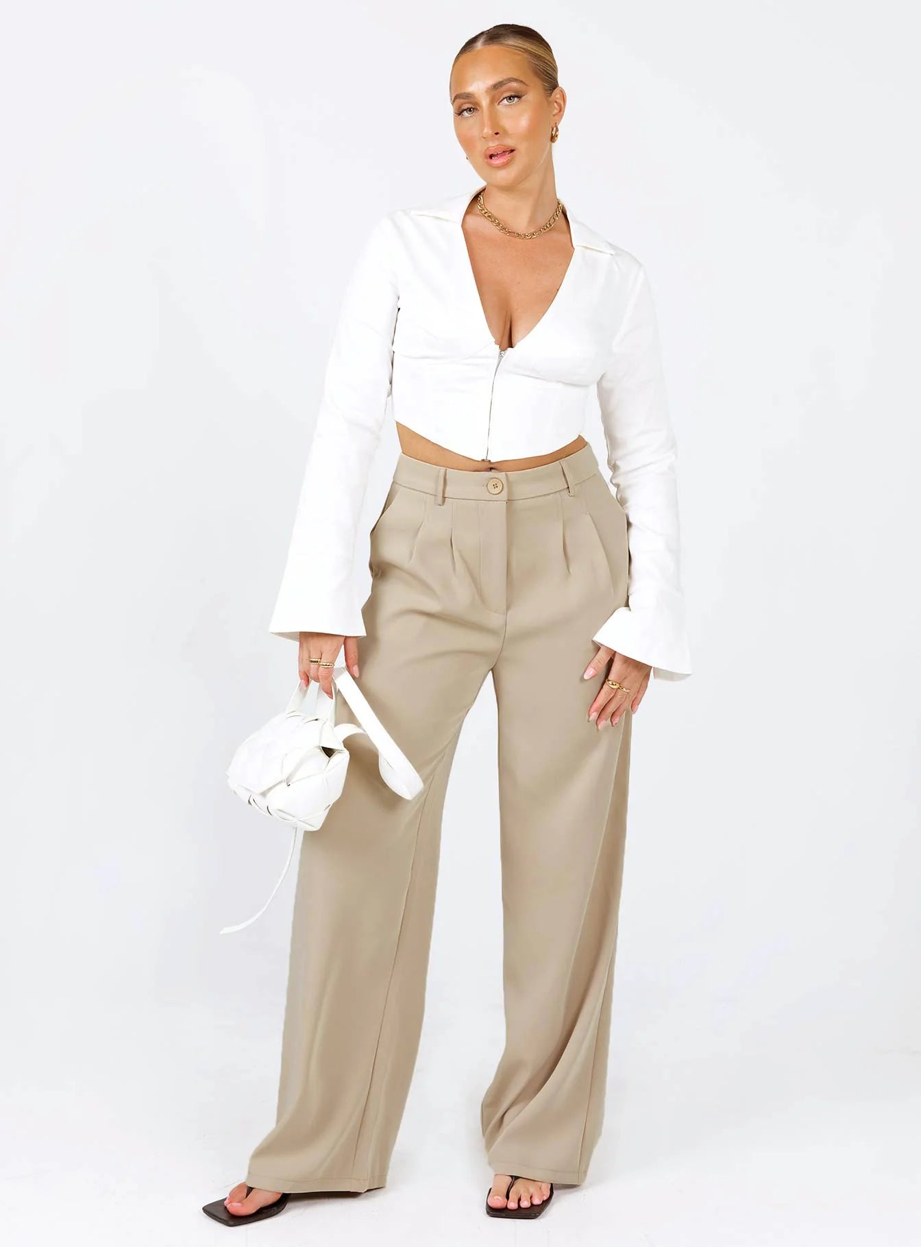 Archer Pants Taupe Eco Tall