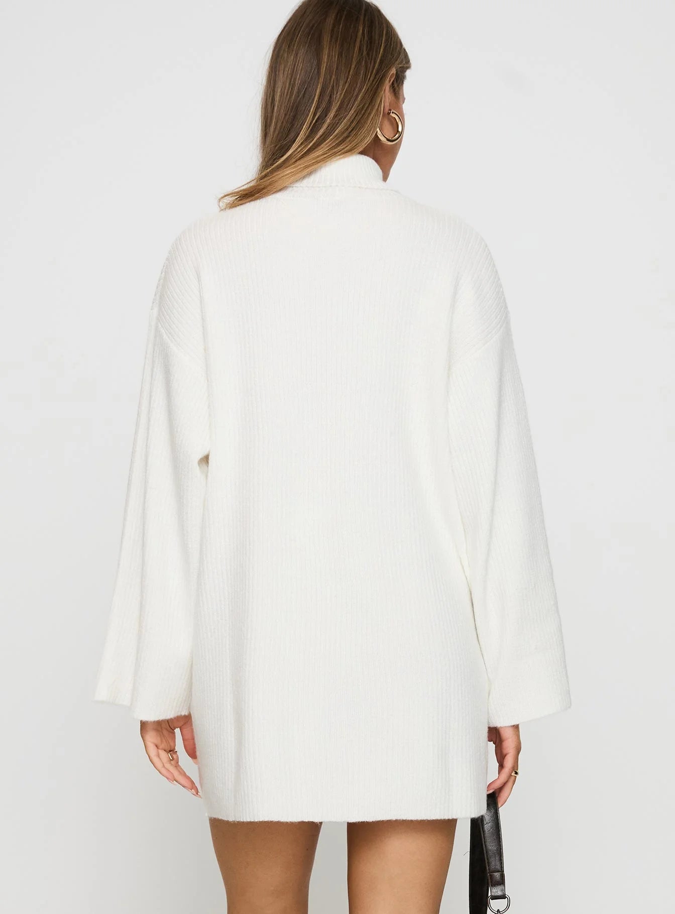 Sonelle Sweater Mini Dress White