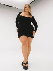 Nolan Mini Dress Black Curve