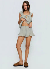 Santabelle Frill Shorts Check