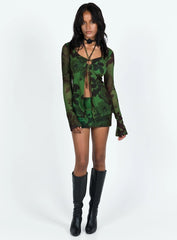 JGR & STN Thorne Long Sleeve Top Green