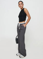 Auclaire Pinstripe Pant Charcoal