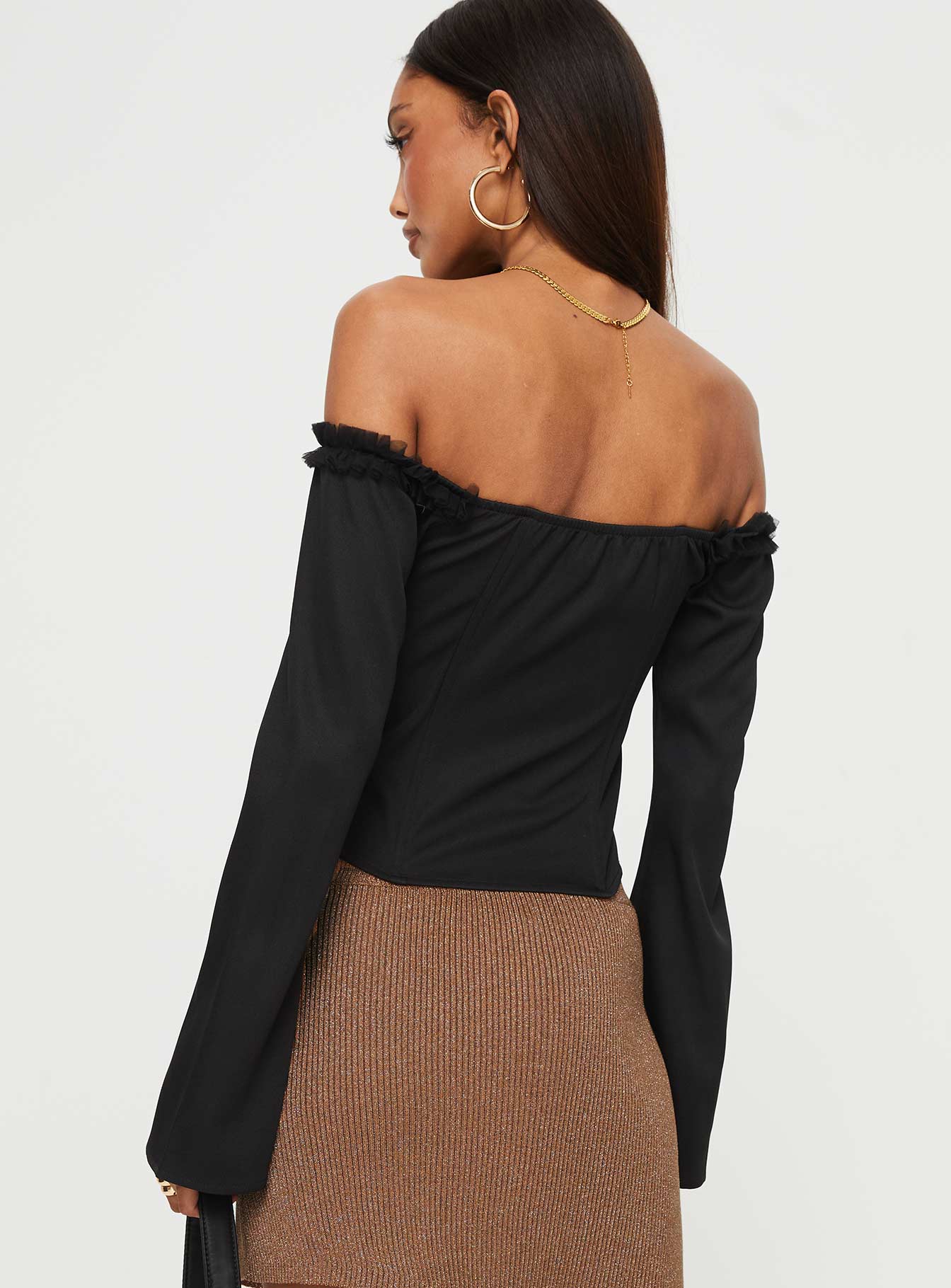 Avaah Off The Shoulder Top Black